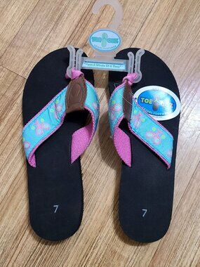 Kids Flip‑Flops Size 7 – Colorful Strap Sandals